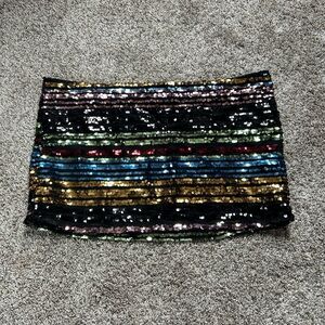 Sequins mini-skirt